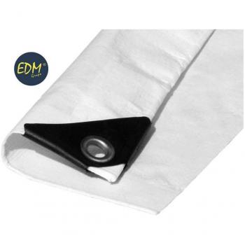Toldo 4x5m de doble cara, color blanco, densidad 90g/m²