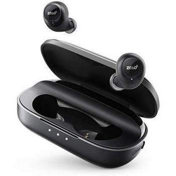 ZOLO Liberty True-Wireless Auriculares, autonomía de hasta 100 Horas, Auriculares inalámbricos Bluetooth 5 con Graphene Driver, a Prueba de Sudor con Inteligencia Artificial, Llamadas de Manos Libres