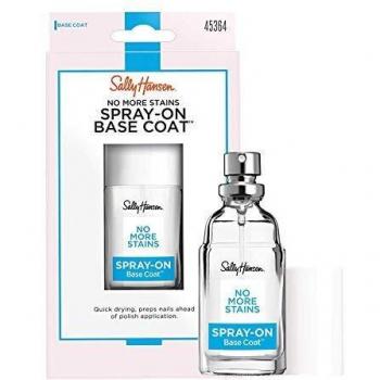 Sally Hansen No More Stains Spray sobre tratamiento de capa base, 11 ml