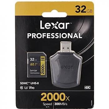 Tarjeta de Memoria Lexar SDHC Profesional UHS-II 2000X 32GB V90