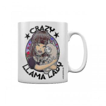Taza Crazy Llama Lady Blanca One Size