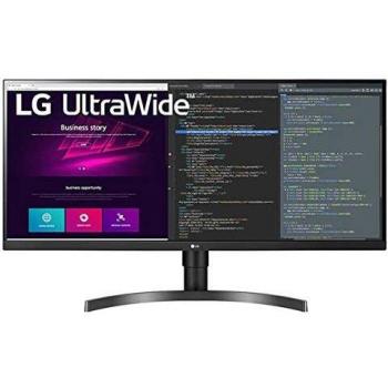 LG 34WN750 Monitor 34 QuadHD UltraWide 219 LED IPS HDR 3440x1440 Radeon FreeSync 75Hz Audio Stereo 14W 2X HDMI 1x Display Port 1.4 3X USB 3.0 Altura Ajustable Flicker Safe Negro