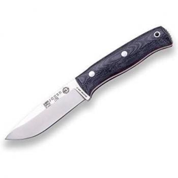 Joker Cuchillo de Supervivencia Deportivo Lynx CM111-F, Mango Canvas micarta, Hoja de 10,5 cm, Incluye Funda Kydex con pedernal, Herramienta de Pesca, Caza, Camping y Senderismo