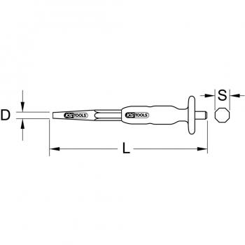 Punzón Expulsador Conico KS Tools Ø 5 mm