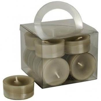 96 velas 38 mm de diámetro, 18 mm Gris en policarbonato móvil, teñida 10466 PAPSTAR velas, velas de té, PAPSTAR, velas
