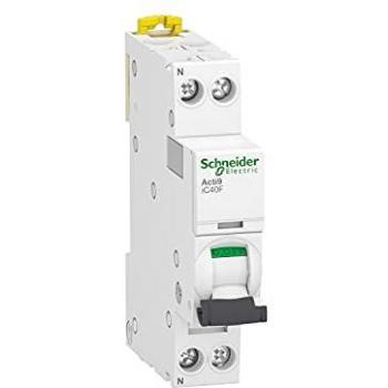 Interruptor Automático Magnetotérmico Schneider Electric Acti 9 IC40F 1PN C 20A 6000A/6KA - Protección Compacta