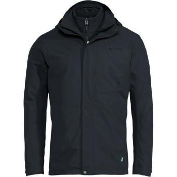 VAUDE Caserina 3-in-1 Detachable Jacket for Men - Phantom Black, Size 3XL