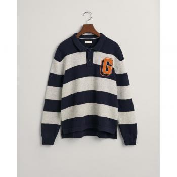 Gant - Jersey de punto con cuello abotonado y diseño de rayas para Teens