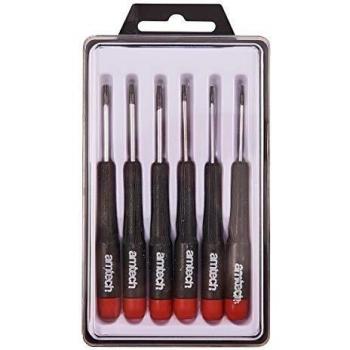 Am-Tech 6 piezas de precisión Torx Juego de destornilladores, L0530