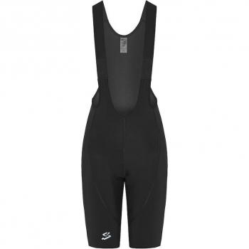 Culote corto de ciclismo Spiuk Top Ten para mujer, color negro, talla L