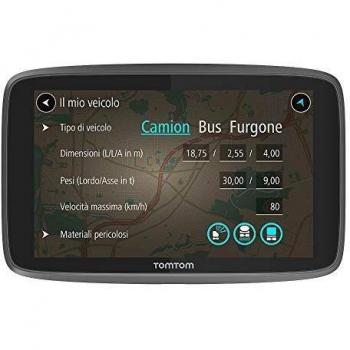 TomTom GO Professional 620 - Navegación Profesional para Vehículos Grandes, Tomtom Traffic a traves de Smartphone, 6 Pulgadas, Negro
