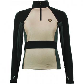 Peak Mountain Women's Long Sleeve 1st Skin Zip T-Shirt