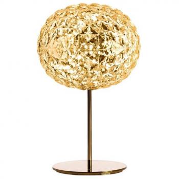 Lámpara de mesa LED Kartell Planet con base y regulador, amarilla