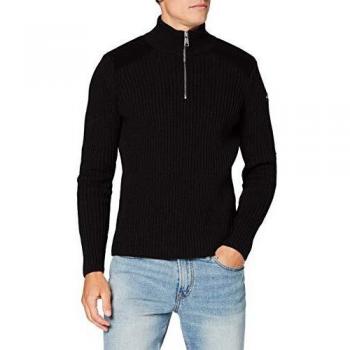 Schott NYC Plyank2 suéter, Negro, Large para Hombre