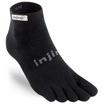 Injinji 2.0 Calcetines ligeros para hombre, talla pequeña, color negro