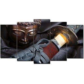 DekoArte - Cuadro moderno Buda zen 115 150x80cm