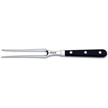 Arcos Serie Clasica, Tenedor para Trinchar, Hoja de Acero Inoxidable Forjado Nitrum 160 mm, Mango de Polioximetileno, POM Color Negro