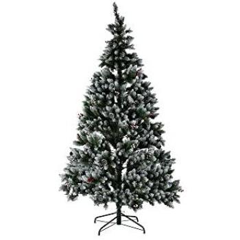 Árbol de Navidad DKD Home Decor Verde PVC Piñas Nevado 120 x 120 x 180 cm, tipo: Árbol de Navidad, material: PVC, color: verde, características: incluye piñas nevadas, dimensiones: