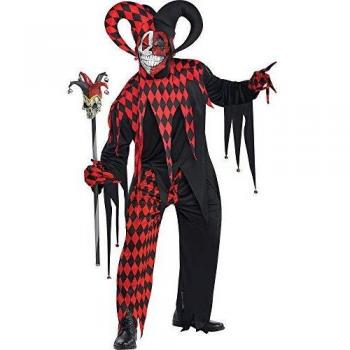 Christys London Disfraz de Bufón demente para Hombres en Varias Tallas Halloween