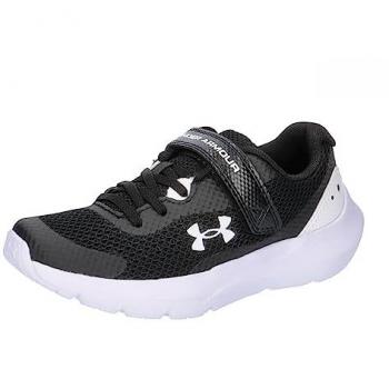Zapatillas de Running Under Armour Surge 3 AC para Niños, Visual Cushioning, Color Negro, Talla 32 EU