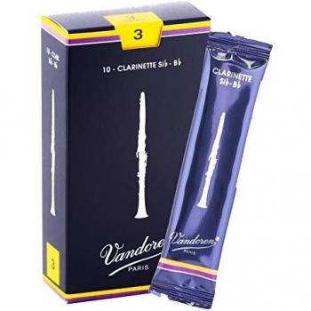 Vandoren Traditional Bb Clarinet Reeds, Strength 3 (Box of 10)