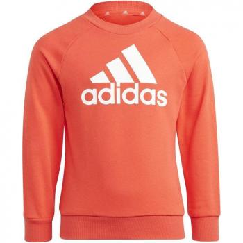 Chándal Adidas LK Bos FT Rojo/Gris - Pantalón y sudadera para niños, color rojo y gris, tejido suave y cómodo, diseño moderno, ideal para actividades deportivas y uso diario