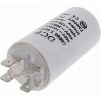 Condensador Trabajo Permanente Lavadora Universal 1,5 MF 450V