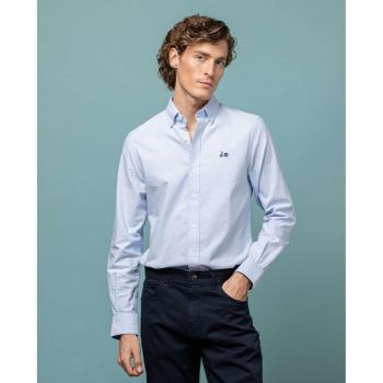 Camisa Oxford Scotta 1985 de hombre en color azul claro