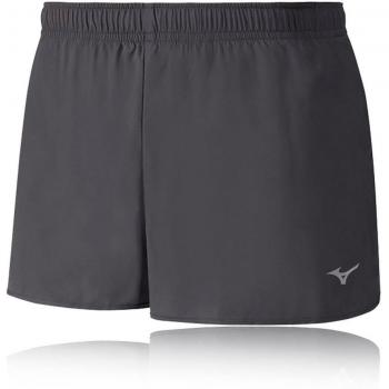 Mizuno Drylite Pre Split 1.5 Pantalones Cortos, Hombre, Gris