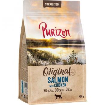 Purizon Adult Sterilised con salmón y pollo - 400 g