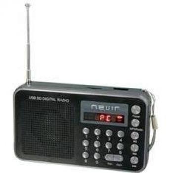 Nevir NVR-129DUCNEGRO - Radio digital de bolsillo