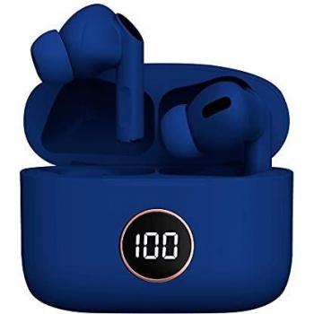 Auriculares Stereo Bluetooth Dual Pod Earbuds LCD COOL Air Pro Azul Marca Cool