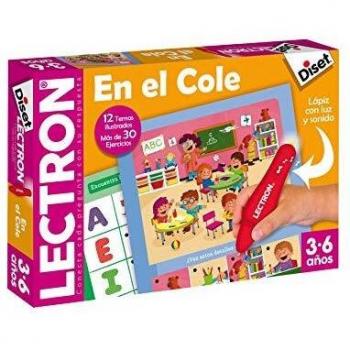 Diset - Lectron en el cole, Juego educativo para relacionar preguntas y respuestas a partir de 3 años