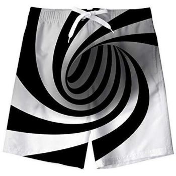 Spreadhoodie Niño Bañador Natación 3D Flequillo Impresos Secado Rápido Ropa de Playa Hawaiano Pantalones Cortos con Bolsillos Laterales 5-6 Años