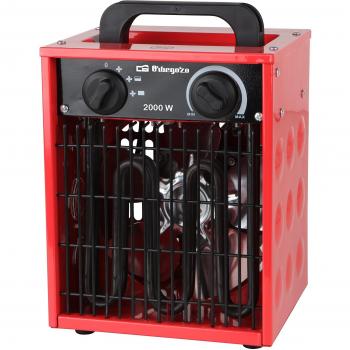 Orbegozo FHI 2000 - Calefactor cerámico profesional, selectores rotativos, función ventilador aire frío, apagado automático, 2000 W