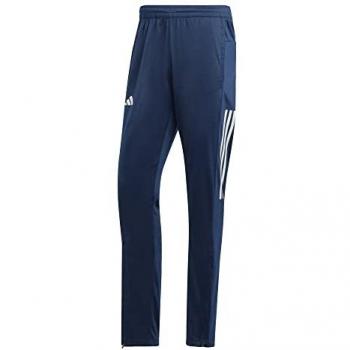 Adidas Pantalón de Chándal 3S Knit para Hombre, color azul oscuro, talla L, con diseño de tres franjas características, tejido de punto cómodo y transpirable
