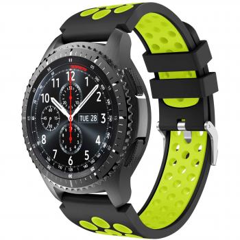 Yayuu Gear S3 Frontier/Classic Correa de Reloj, Reemplazo de Banda de Silicona Suave Deportiva Pulsera de Repuesto para Samsung Galaxy Watch 46mm/Samsung Gear S3/Moto 360 2nd Gen 46mm Smart Watch