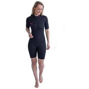 Jobe Mono Savannah 2 Mm Negro Mujer Adulto Traje De Neopreno Con Cremallera Trasera De Manga Corta