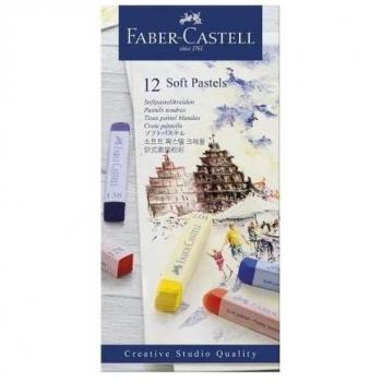 Tizas Pastel Faber-Castell, Estuche de 12 Colores Surtidos