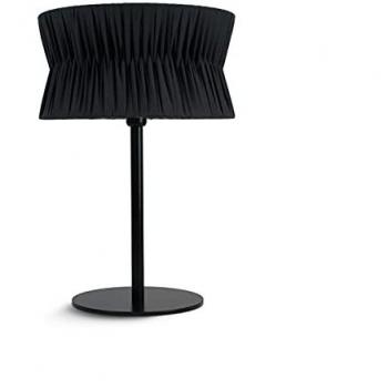 Lámpara de mesa Novolux CORA, uso interior, E27, 40W, color negro con encintado negro, altura 54cm, estilo clásico para salas de estar y dormitorios