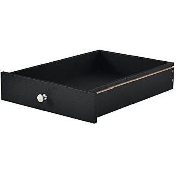 Cajón negro para europalé, moderno y adaptable (9,5cm x 37,5cm x 44,5cm)