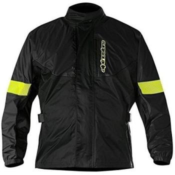 Alpinestars huracán lluvia impermeable montando motocicleta más de chaqueta color negro