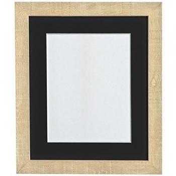 FRAMES BY POST 40 x 50 cm de Profundidad de Vetas de Marco de Fotos de Color Negro y plástico de Cristal para 16 x 30,48 cm para Fotos de, marrón Claro