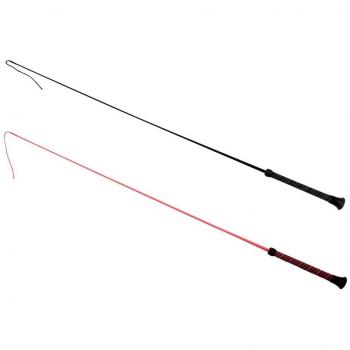 Rojo Caballo Pony Dressage – Látigo de goma Stick Durable Equipo de equitación Equestrian, negro