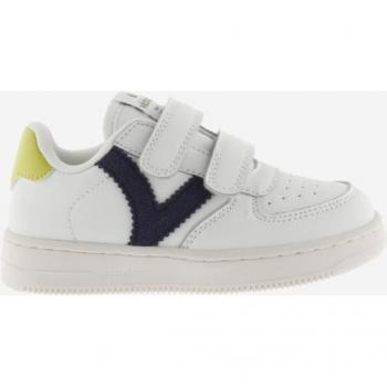 Victoria Children's Sneakers with Leather Effect and Contrast Strips