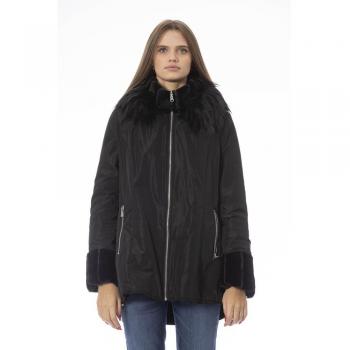 Baldinini Trend Black Polyester Jackets & Coat - L