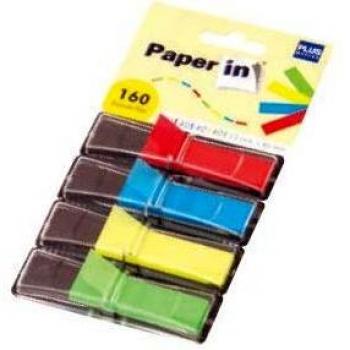 BANDERITAS CON DISPENSADOR 13X45 MM 4 COLORES PLUS