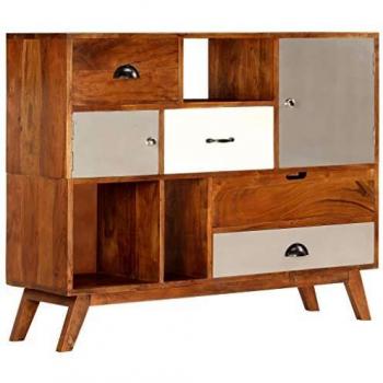 vidaXL Madera Maciza Acacia Aparador 115x35x86cm Mobiliario Decoración Hogar