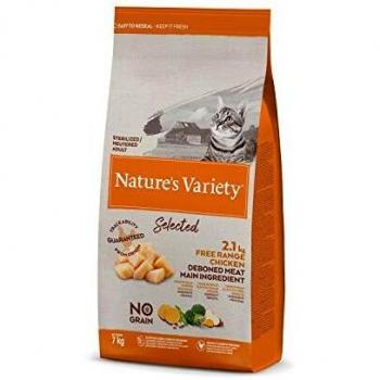 Nature's Variety Selected - Pienso para gatos esterilizados con pollo campero deshuesado 7 Kg