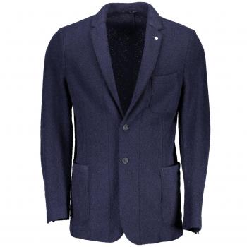 Gant Blue Wool Blend Blazer Jacket for Men - Size S